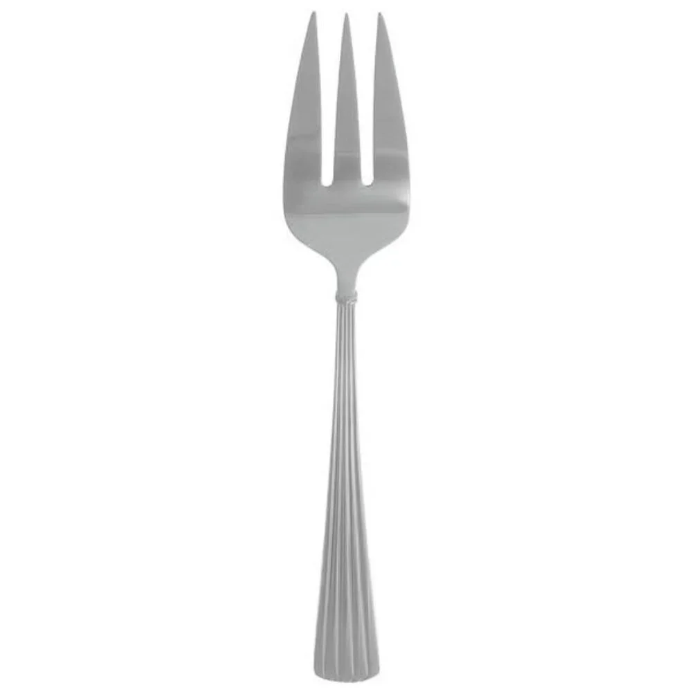 Reed & Barton Medium Solid Cold Meat Serving Fork TRINITY HALL 18/10 stainless